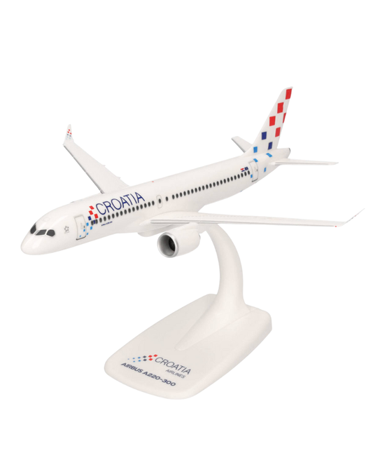 Herpa - Croatia Airlines "Zagreb" - Airbus A220-300 - 1:200 мащаб